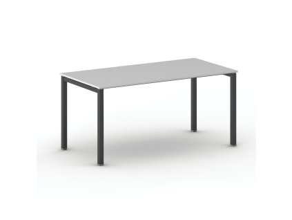 jednaci kancelarsky stul primo square 160x80 cm cerna podnoz seda 104404