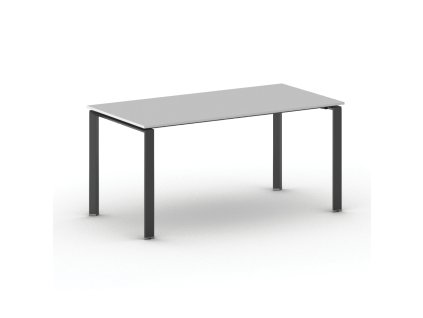 jednaci kancelarsky stul primo infinity 160x80 cm cerna podnoz seda 103747