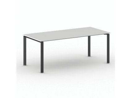 jednaci kancelarsky stul primo infinity 200x90 cm cerna podnoz bila 103776