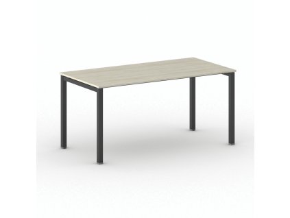 jednaci kancelarsky stul primo square 160x80 cm cerna podnoz dub prirodni 104406