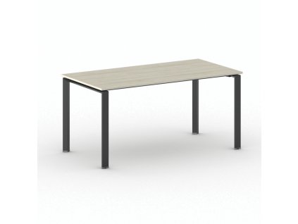 jednaci kancelarsky stul primo infinity 160x80 cm cerna podnoz dub prirodni 103749