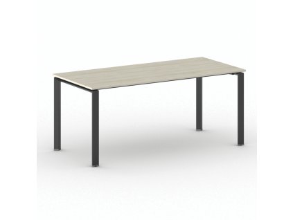 jednaci kancelarsky stul primo infinity 180x90 cm cerna podnoz dub prirodni 103770