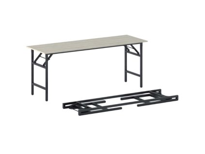 konferencni stul fast ready 170x50 cm cerna podnoz dub prirodni 21013