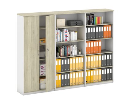 sestava skrini mirelli typ viii bila dub sonoma 107059