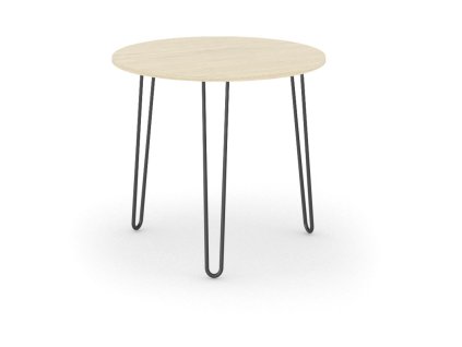 kulaty jidelni stul spider prumer 80 cm cerna podnoz dub prirodni 17751