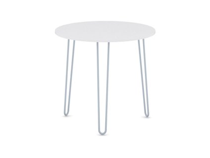 kulaty jidelni stul spider prumer 80 cm sedostribrna podnoz bila 17745