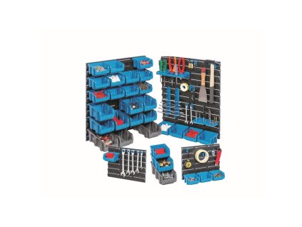 plastove perforovane steny vcetne boxu a drzaku na naradi 4 ks 17545