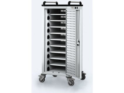 pojizdny nabijeci vozik pro notebooky a tablety 10 prihradek seda seda 17584