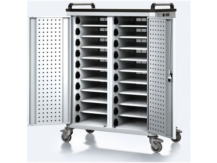 pojizdny nabijeci vozik pro notebooky a tablety 20 prihradek seda seda 17597