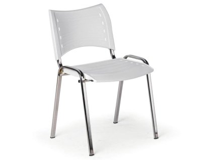 plastova zidle smart chromovane nohy bila 104599