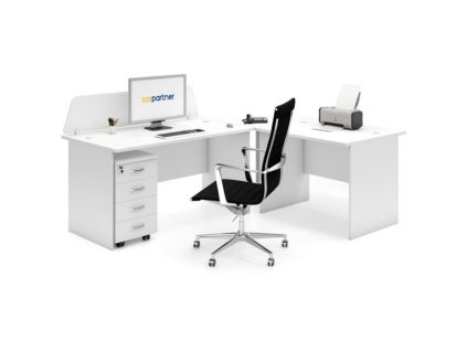 kancelarsky pracovni stul s kontejnerem mirelli typ e bila 19994