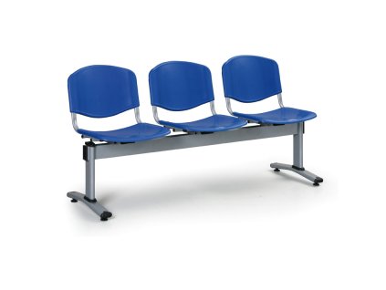 plastova lavice do cekaren verona 3 mista modra 22819