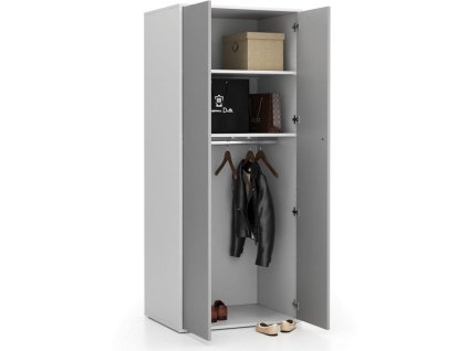 kancelarska satni skrin layers satni tyc 800 x 600 x 1905 mm bila seda 21936