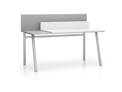 kancelarsky psaci stul single layers posuvna vrchni deska s prepazkami bila seda 22284