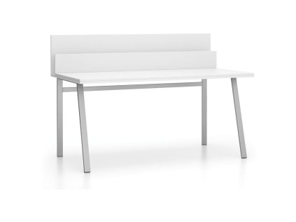 kancelarsky psaci stul single layers s prepazkami bila 22290