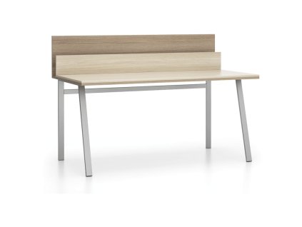 kancelarsky psaci stul single layers s prepazkami dub prirodni dub moreny 22292