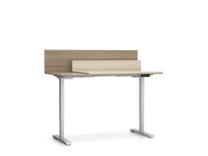 kancelarsky stul single layers posuvna vrchni deska s prepazkami nastavitelne nohy dub prirodni dub moreny 100256