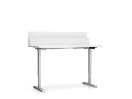 vyskove nastavitelny stul single layers 160x80 cm 2 motory s prepazkami bila 100270