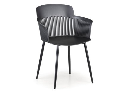 plastova bistro zidle molly cerna 104653