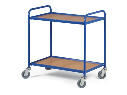 policovy vozik se 2 policemi 750x420 mm modry 314