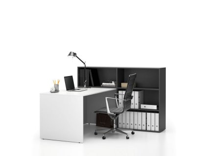 kancelarska sestava single segment 3 police prava bila grafitova 25000