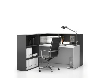 rohova kancelarska sestava segment leva bila grafitova 24990