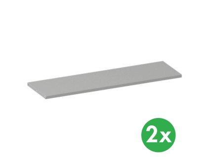 pridavna police ke kovovym skrinim 1200 x 400 mm seda 2 ks 139417