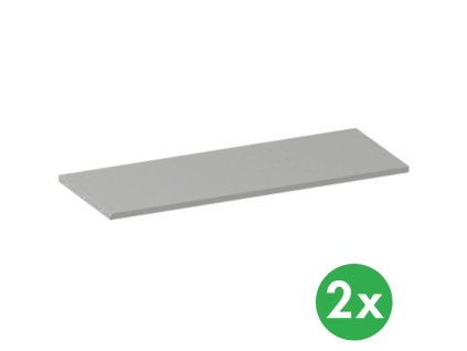 pridavna police ke kovovym skrinim 1200 x 500 mm seda 2 ks 139418