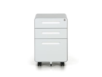 kancelarsky mobilni kontejner metal 3 zasuvky sedy 26912