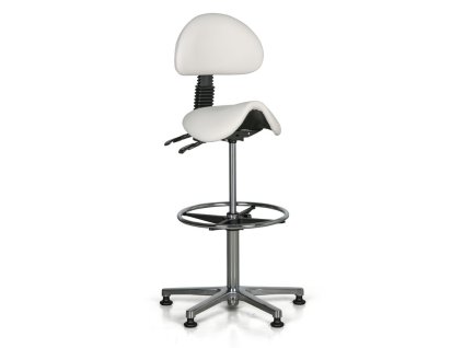 pracovni zidle elen sedak ve tvaru sedla kluzaky bila 26892