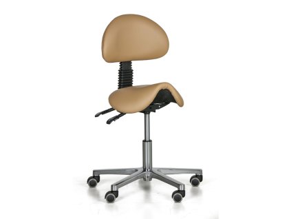 pracovni zidle shawna sedak ve tvaru sedla mekka kolecka bezova 26889