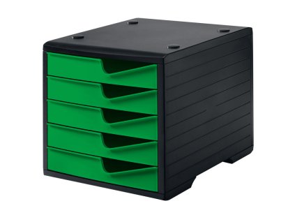 tridici box 5 zasuvek cerna zelena 30662