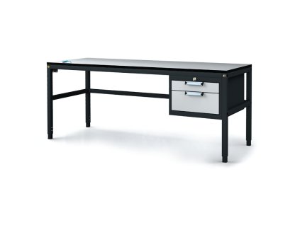 antistaticky dilensky esd stul 2 zasuvkovy box na naradi 1800x800x745 985 mm 35232