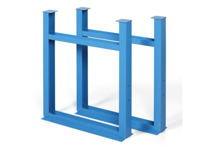 samostatna kovova noha pro dilenske stoly gd pevna vyska 810 mm modra baleni 2 ks 33966