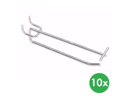 hacky jednoduche s hrazdou delka 150 mm chrom 10 ks 116849