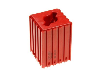 plastovy box pro upinac nastroje typu abs 40 modul 5x5 1 dutina cervena 35595