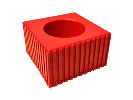 plastovy box pro upinac nastroje typu hsk 100 modul 12x12 1 dutina cervena 35604