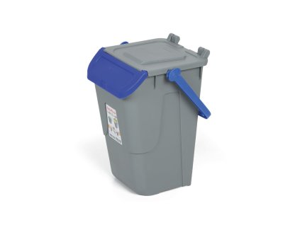 plastovy odpadkovy kos na trideni odpadu ecology ii 35 l seda modra 37119