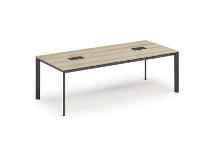 jednaci stul primo invitation 240x120 cm dub prirodni 2x stolni zasuvka typ i cerna 36828