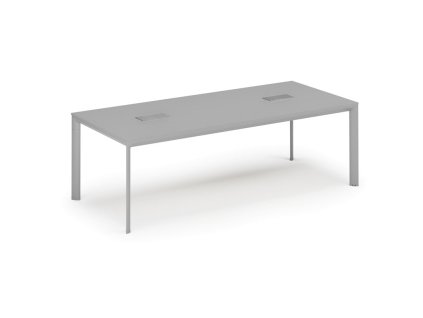 jednaci stul primo invitation 240x120 cm seda 2x stolni zasuvka typ ii stribrna 36804