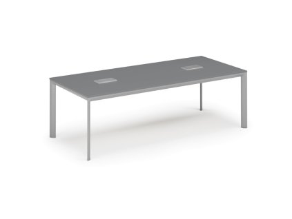 jednaci stul primo invitation 240x120 cm grafit 2x stolni zasuvka typ ii stribrna 106364