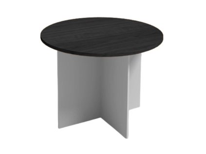 jednaci stul s kulatou deskou primo gray prumer 100 cm seda wenge 112746