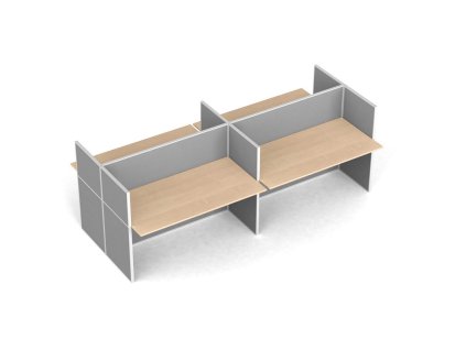 kancelarsky stul primo s paravanem 4 mista nastenka seda briza 112354