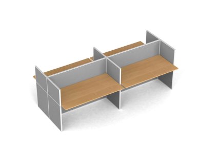 kancelarsky stul primo s paravanem 4 mista nastenka seda buk 23784