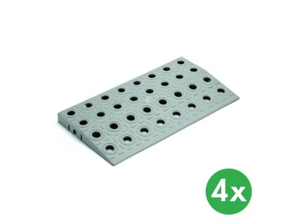 rovny najezd griptil 4 ks sedy 115633