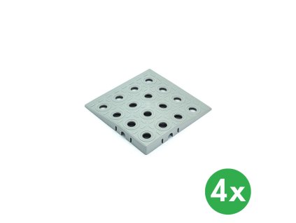 rohovy najezd griptil 4 ks sedy 115624