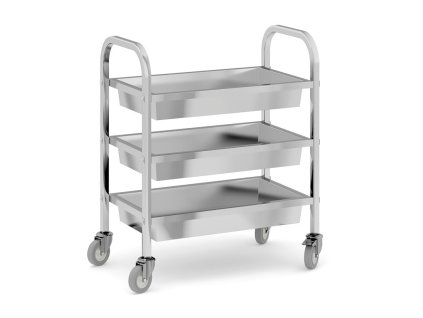 servirovaci vozik 3 vany 850 x 450 x 900 mm 50356