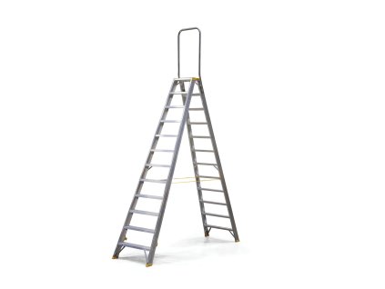 oboustranne hlinikove schudky alve forte s madlem 2x12 stupnu vyska 2 55 m 77768