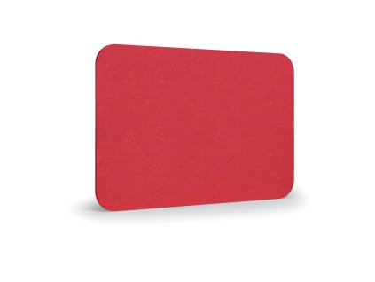 akusticky panel na stenu 120 x 80 cm kulate rohy cervena 58592