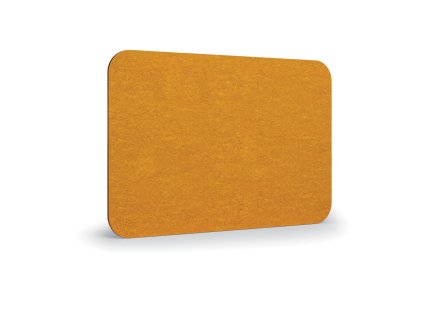 akusticky panel na stenu 120 x 80 cm kulate rohy oranzova 58596